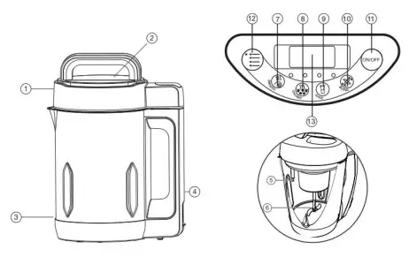 SIMPLE LIVING PRODUCTS SLP-SM-SB1 Deluxe Portable Blender in Black - soup