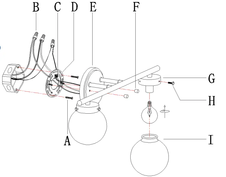 Uolfin 5069631 2-Light Gold Modern Contemporary Vanity Light Bar-FIG3