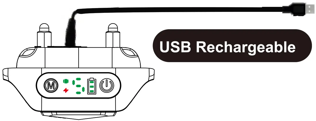 Chewy Bark Collar Waterproof and Rechargeable Multi Vibrations and Tone - Figure 3