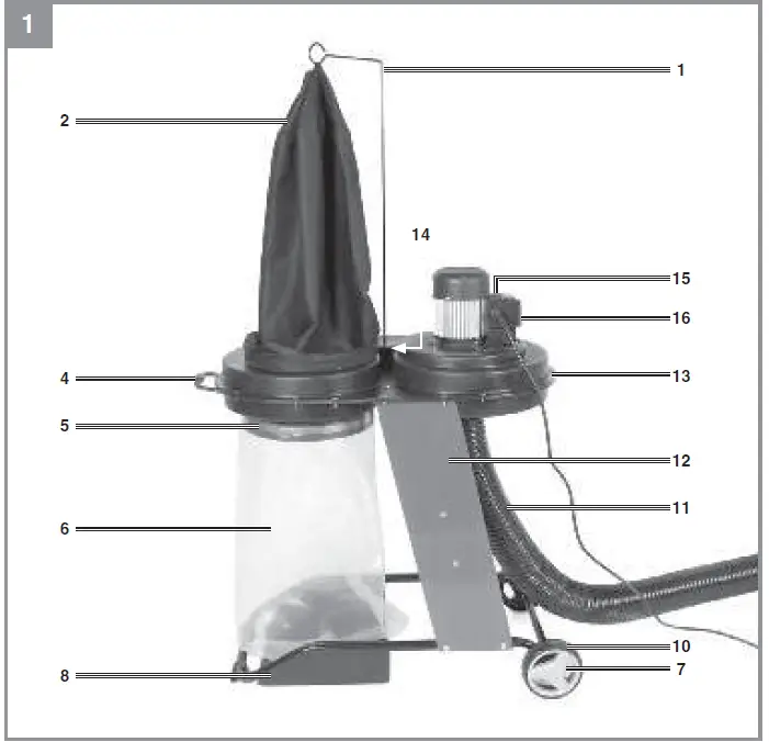 Einhell TE-VE 550 2 A Vacuum Extraction Machine 01
