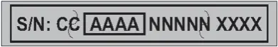 DAKE SE-5X8 - Serial number