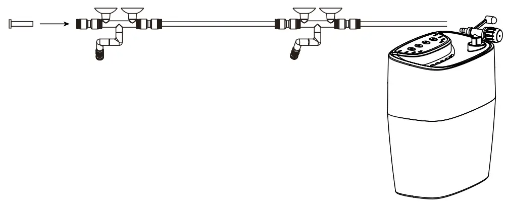 Connecting the nozzles to the hose
