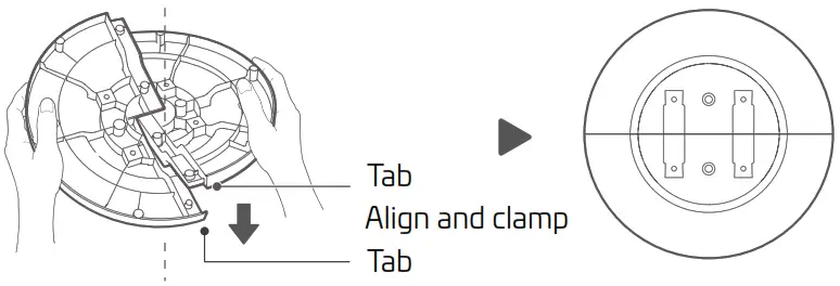 CANVAC CPF6420S Town Fan - Assemble the base