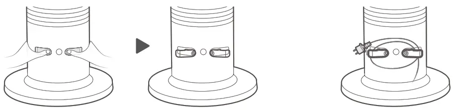 CANVAC CPF6420S Town Fan - power cord around