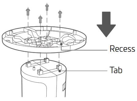 CANVAC CPF6420S Town Fan - secure the base