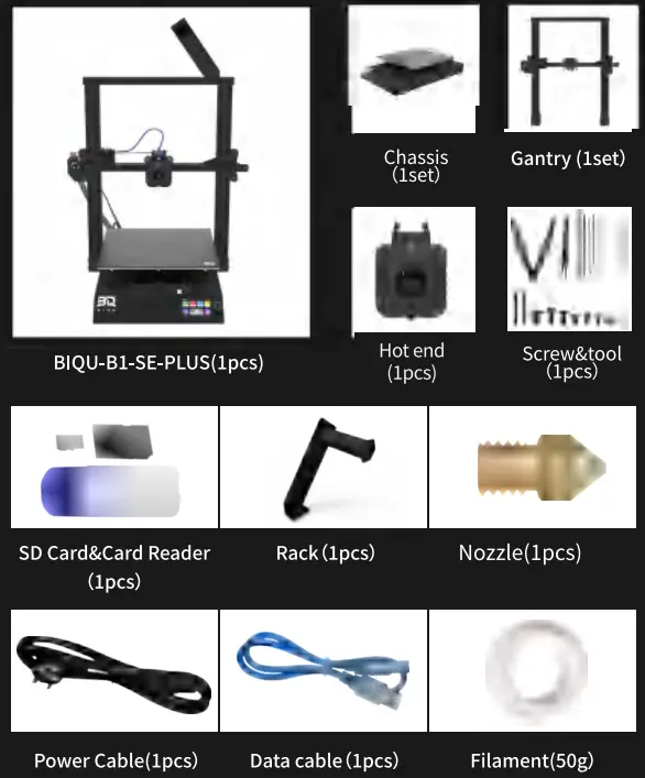 BIQU B1 SE PLUS 3D Printer fig 1
