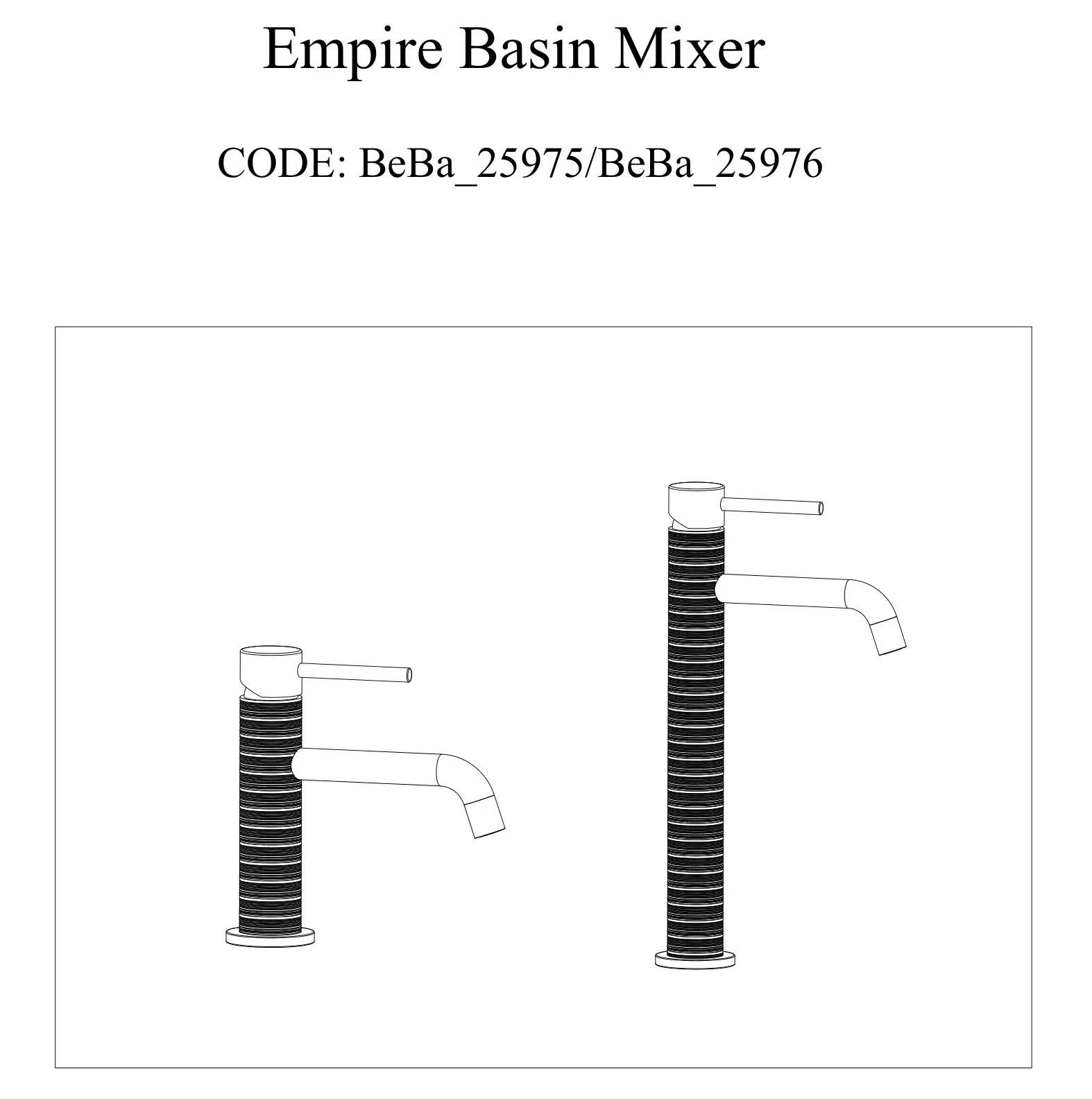Empire BeBa_25975 Basin Mixer Tap User Manual