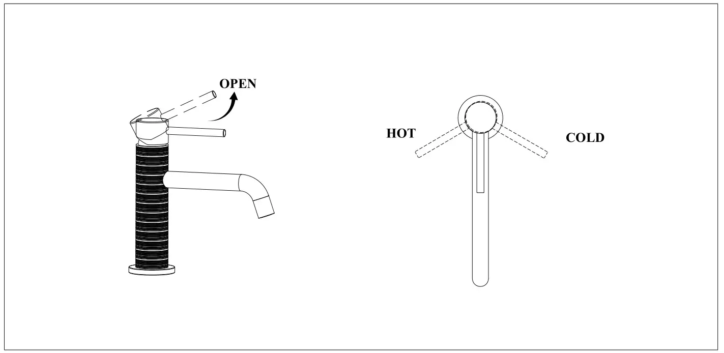 Empire BeBa_25975 Basin Mixer Tap - VALVE FUNCTIONS