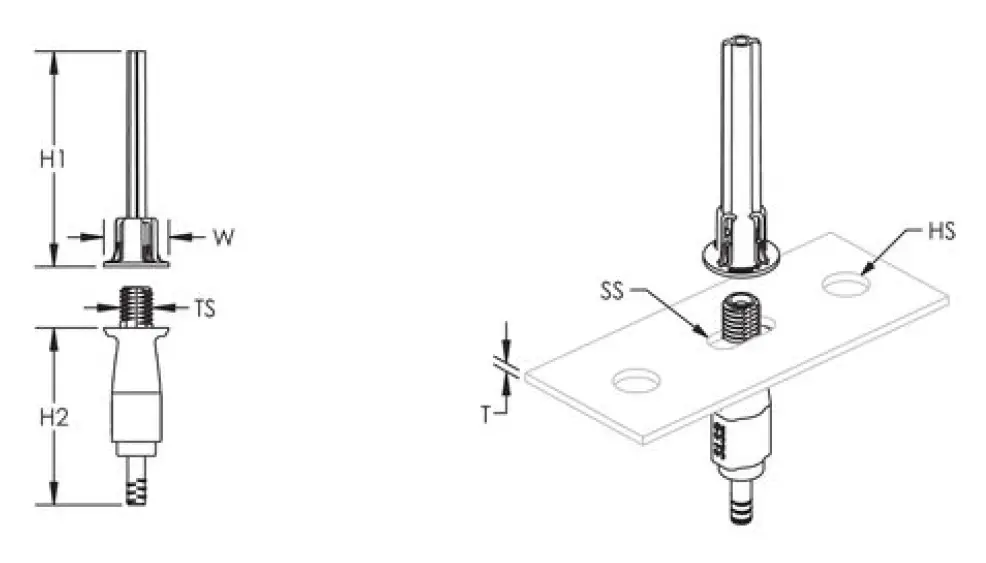 nVent SLS2C50 Caddy Speed Link SLS Locking Device 1