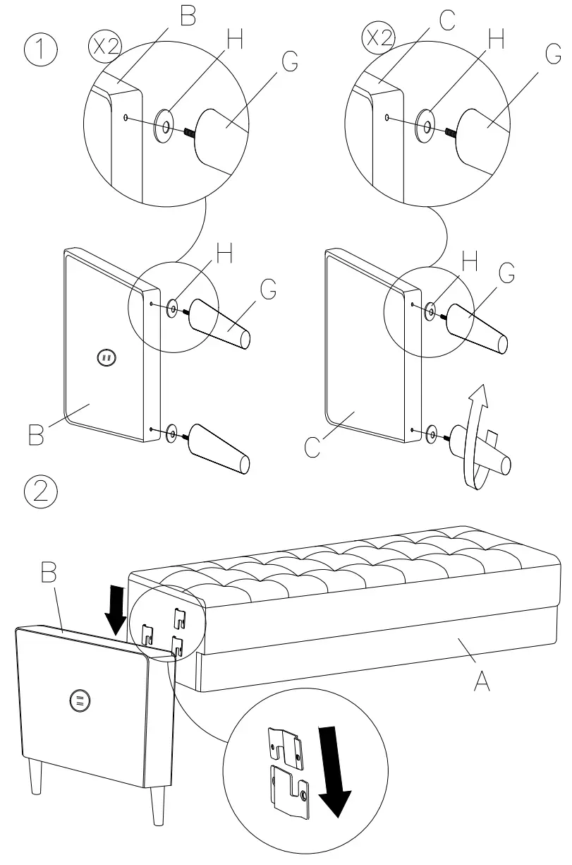 ASHLEY 5460438 Room Darlow Sofa - Fig2
