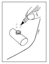 Drilling the holes in the thrust-tunnel