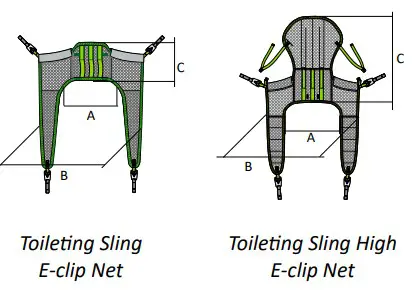 HUMAN CARE 25085C Toileting sling (3)