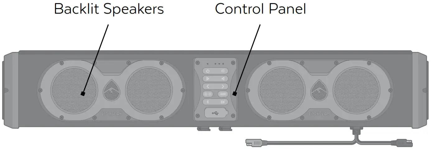ECOXGEAR SoundExtreme --Backlit Speakers