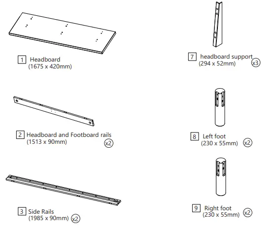 Habitat-Akio-Double-Platform-Bed-Frame-Instruction-fig-2