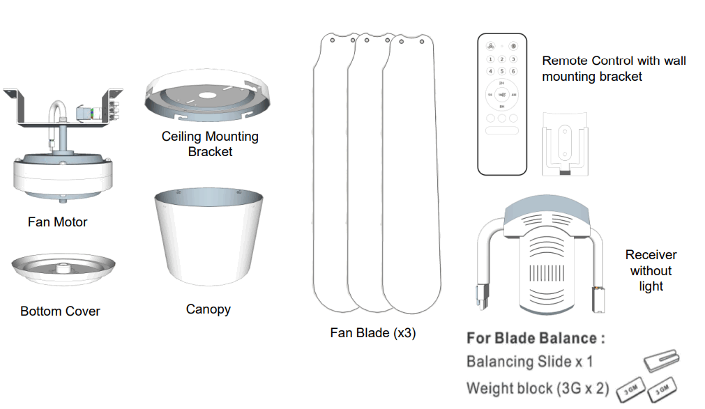 Brilliant 22087-05 48 Inch Preston DC Ceiling Fan - fig 1