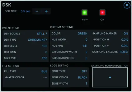 Roland V-8HD Remote iPad App - DSK