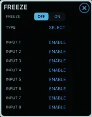 Roland V-8HD Remote iPad App - button