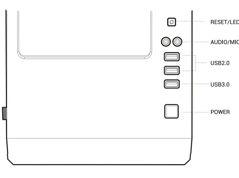 Installing the Front I/O connects