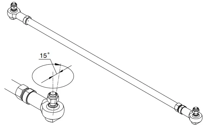 vetus OB1000 Tie Bar For Outboard Motors - Cover