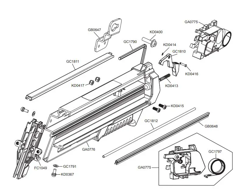SENCO FUSION Cordless Framing Nailer F-35FRHXP Instruction Manual - Feed System