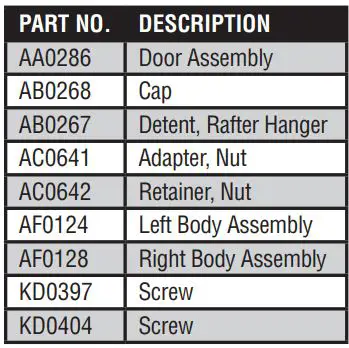 SENCO FUSION Cordless Framing Nailer F-35FRHXP Instruction Manual - Part & Description