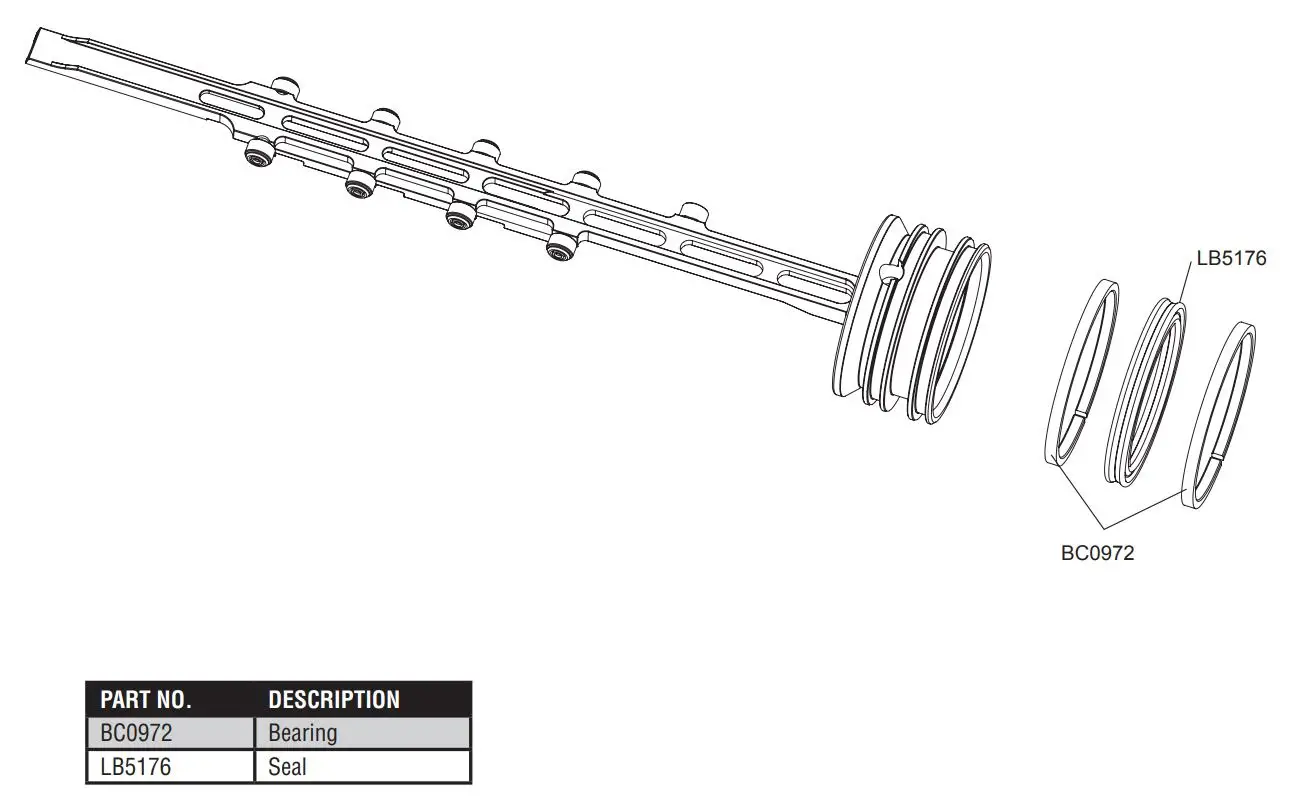 SENCO FUSION Cordless Framing Nailer F-35FRHXP Instruction Manual - Piston and Driver Assembly