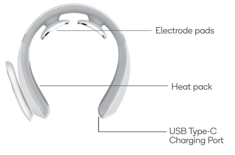 BELLA VITA BVNKEMSMSGA Wireless Portable Neck EMS Massager - figure 1
