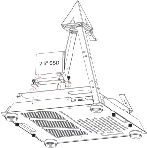 PYRAMID MINI 806 - 2.5 SSD Installation 1