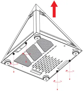 PYRAMID MINI 806 - Removing The Top Glass Panel
