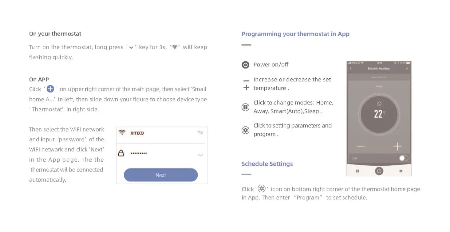 AWOW TH213-ES010 Smart Wlan Thermostat for Electric Underfloor Heating fig6