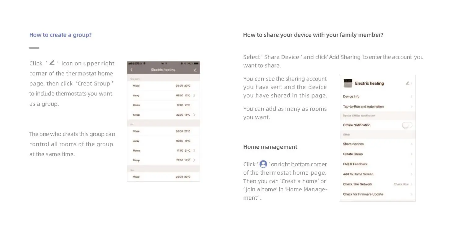 AWOW TH213-ES010 Smart Wlan Thermostat for Electric Underfloor Heating fig7
