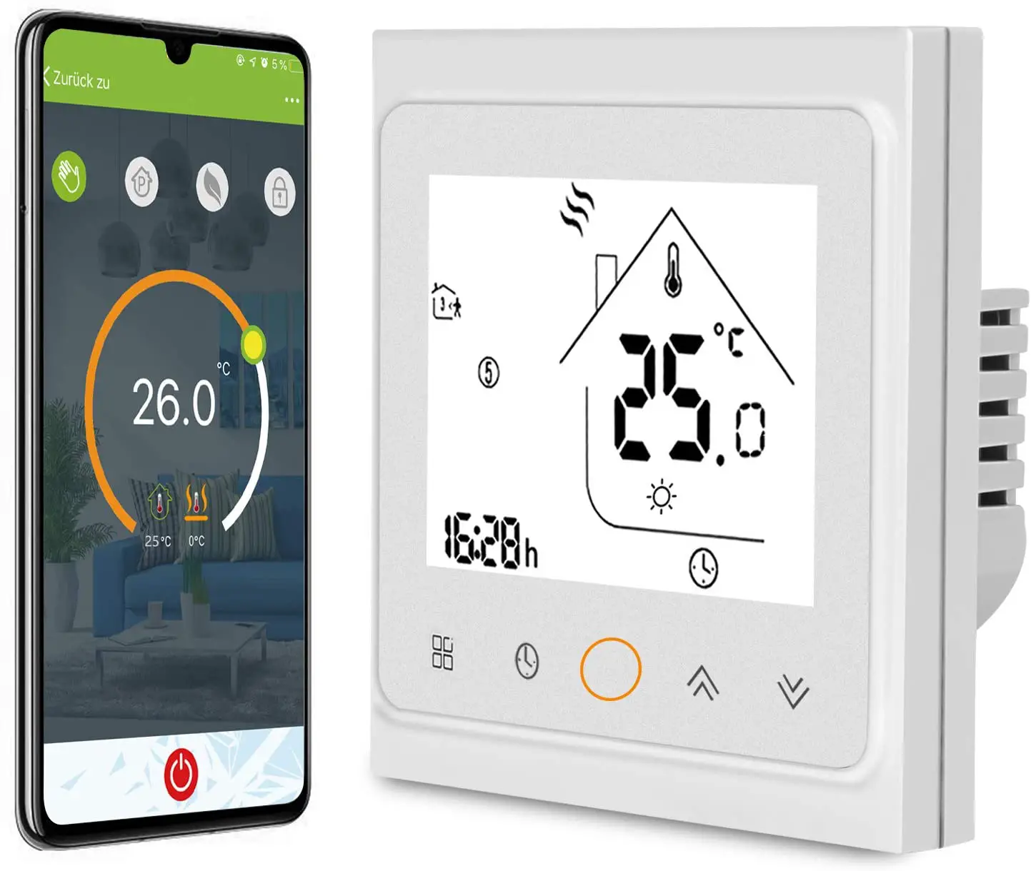 AWOW TH213-ES010 Smart Wlan Thermostat for Electric Underfloor Heating fig9