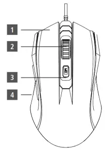 hama 00186050 uRAGE REAPER 210 Gaming Mouse- Gaming Mous