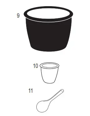AROMA ARC 914SB 4 Cup Rice Cooker- PARTS IDENTIFICATION 2