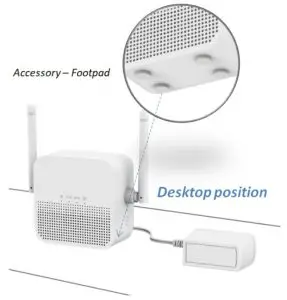 ALARM COM ADC-W115-INT Smart Chime - food pad