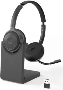Avantree BTHT-8060 Alto 8060 Wireless Headset with Noise Canceling Mic and USB Dongle