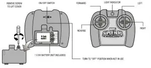 MARVEL 18100 Disney 5 5 INCH Superman Hulk RC Vehicle Controller - figure 1