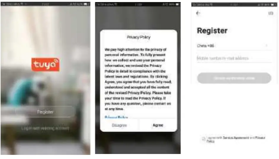 tuya SBD PTC 20B IP Camera - app