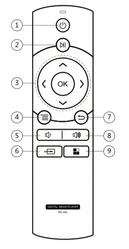 EWEAT DMP20 Digital Audio Player - Remote Control