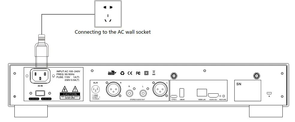 EWEAT DMP20 Digital Audio Player - power cable 2