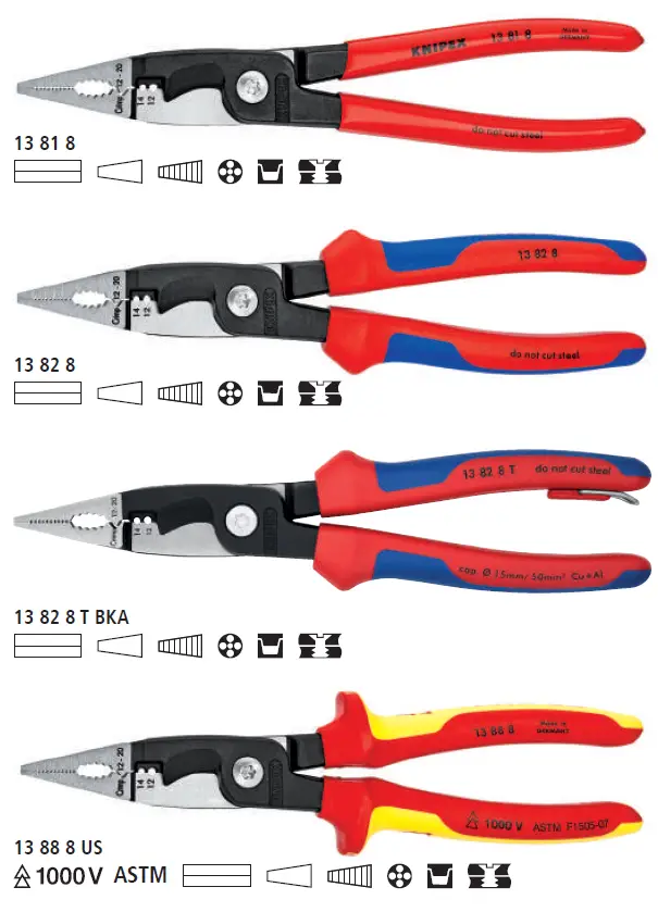 KNIPEX 13818 18 Inch Electrical Installation Pliers-1