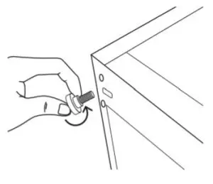 LOGIK LFC55W18 50 50 Fridge Freezer - Door Swing 6