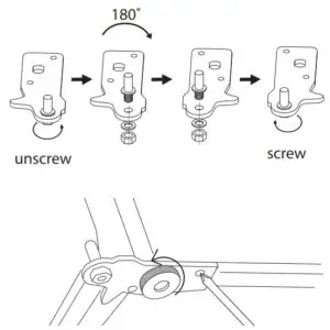 LOGIK LFC55W18 50 50 Fridge Freezer - Door Swing 7