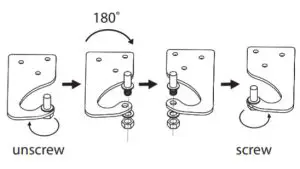 LOGIK LFC55W18 50 50 Fridge Freezer - Door Swing 9