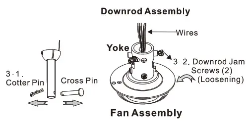 Downrod Instalation 1