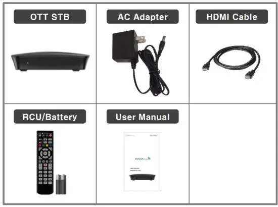 BADA SYSTEM NO 100 Android OTT STB - accessories