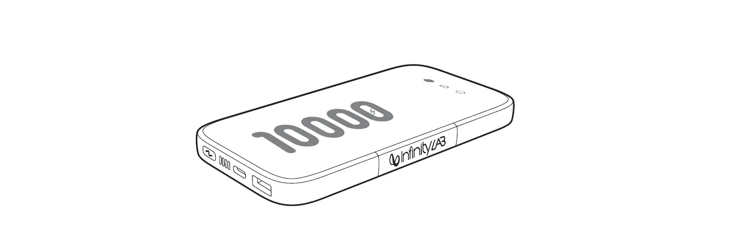 Infinitylab B08v75l359 Instantgo 10000 Mah External Battery With Integrated Lightning Connector User Guide