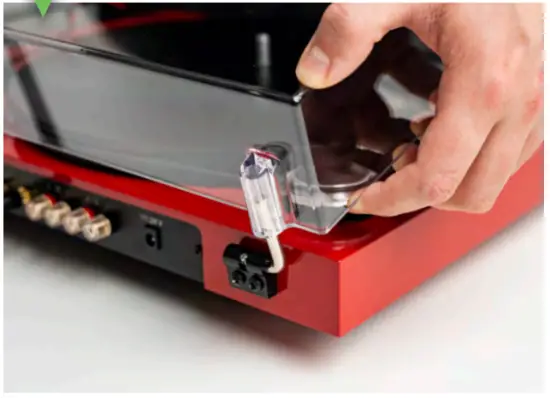 Unpack the dust cover