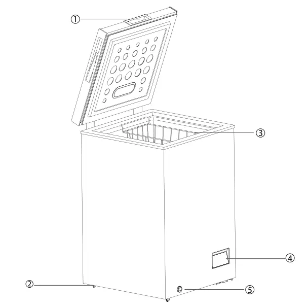 VOX ELECTRONICS BE1 100RL Chest Freezer - Overview