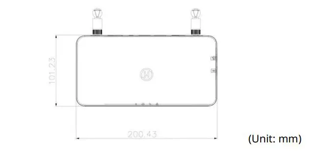 DTU-Pro WiFi Hoymiles Monitoring Module - Dimensions 2
